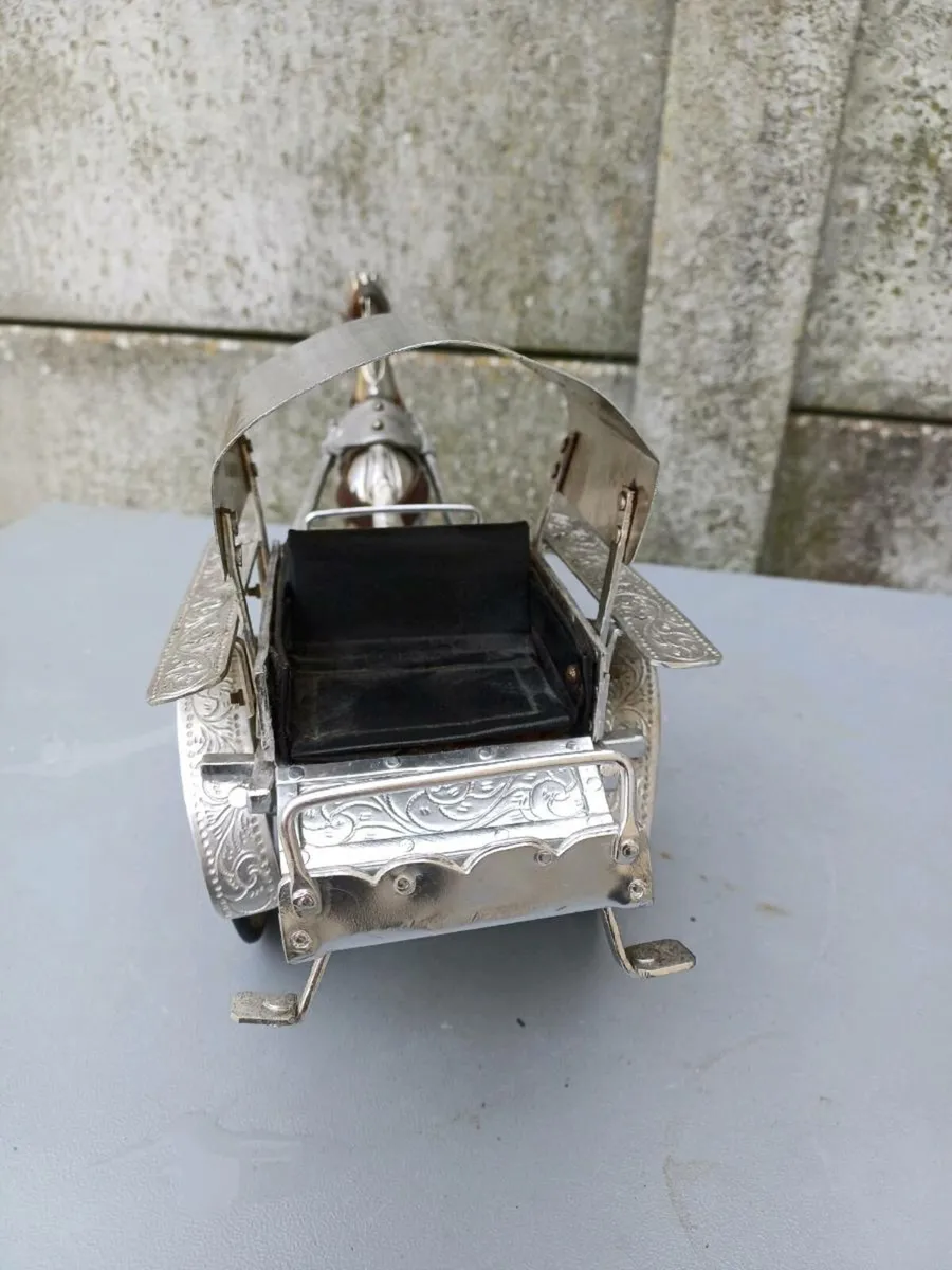 Vintage Metal Horse & Cart - Image 4