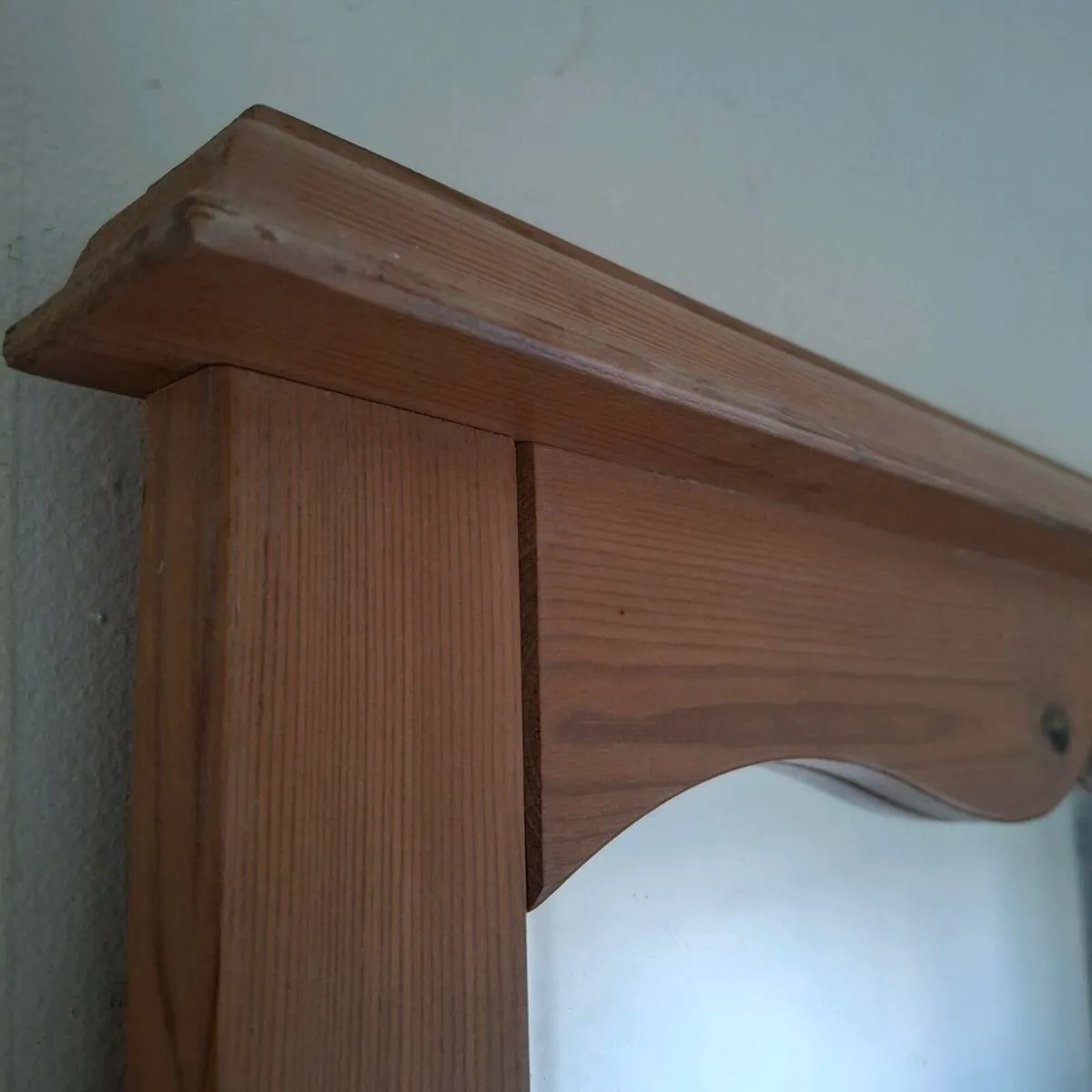 Over Mantle Pine Mirror - Image 3