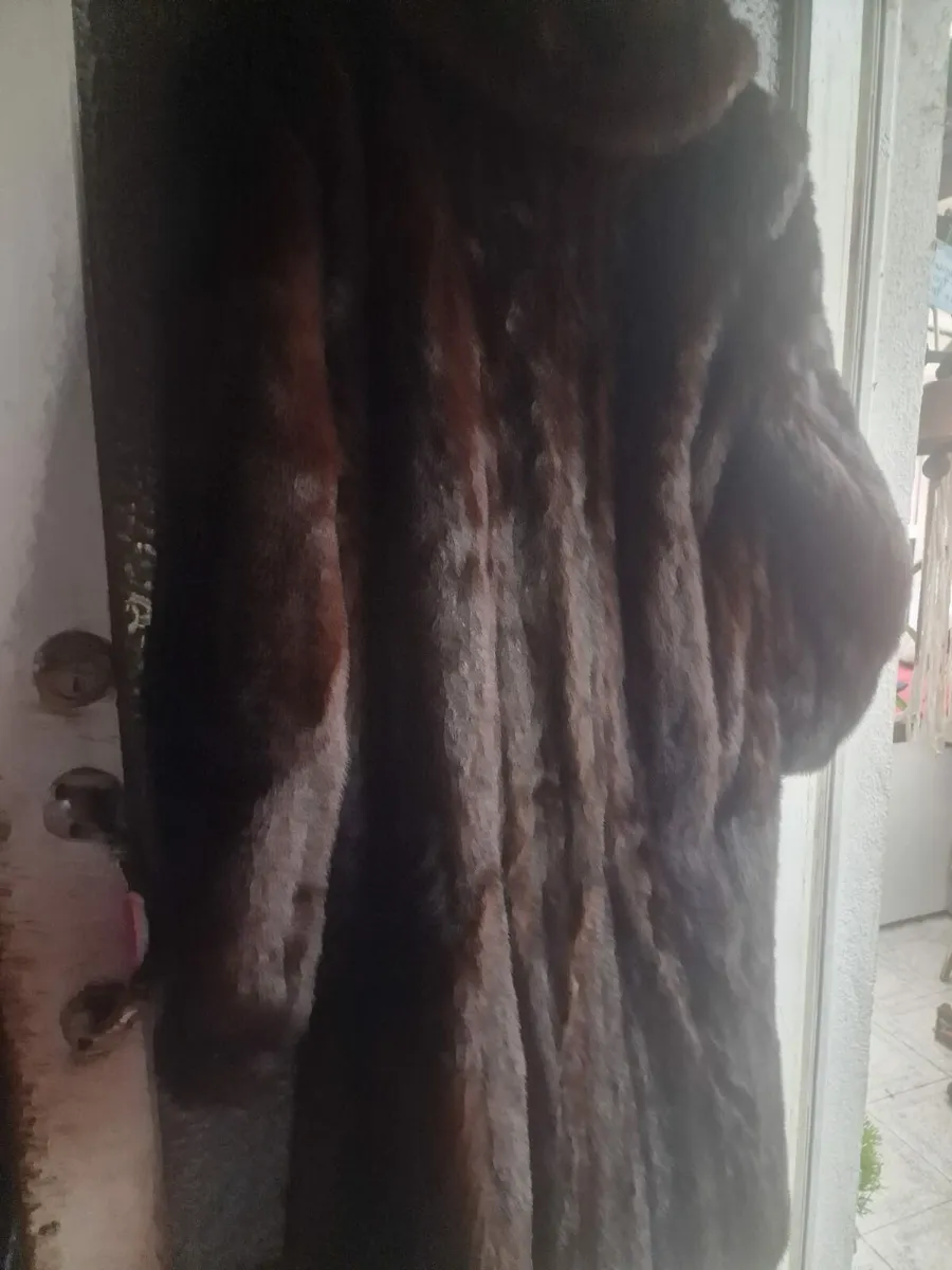 David Vard Vintage ladies long brown mink coat - Image 3