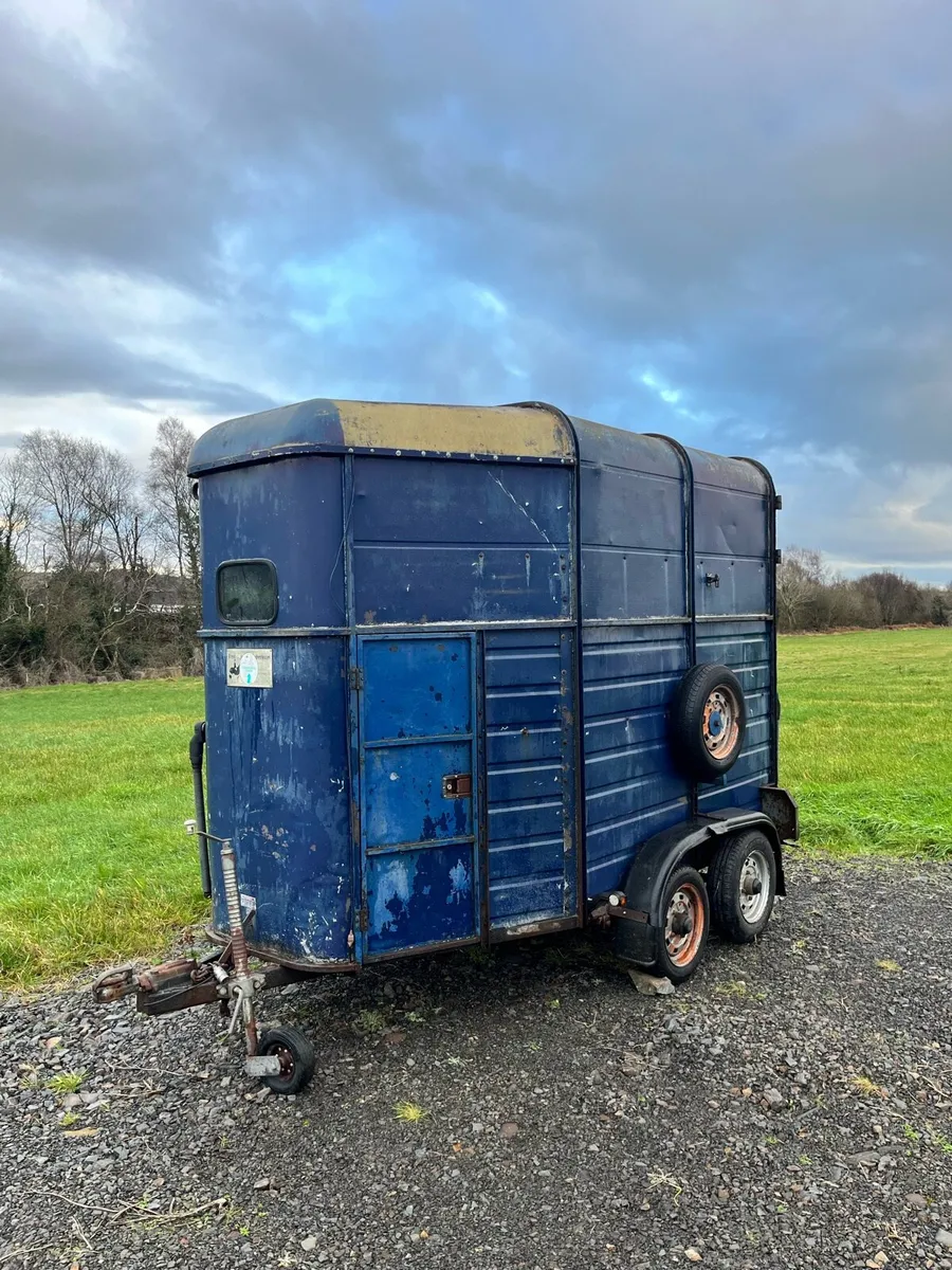 Rice Horsebox - Twin Axle trailer - Tows well. - Image 1