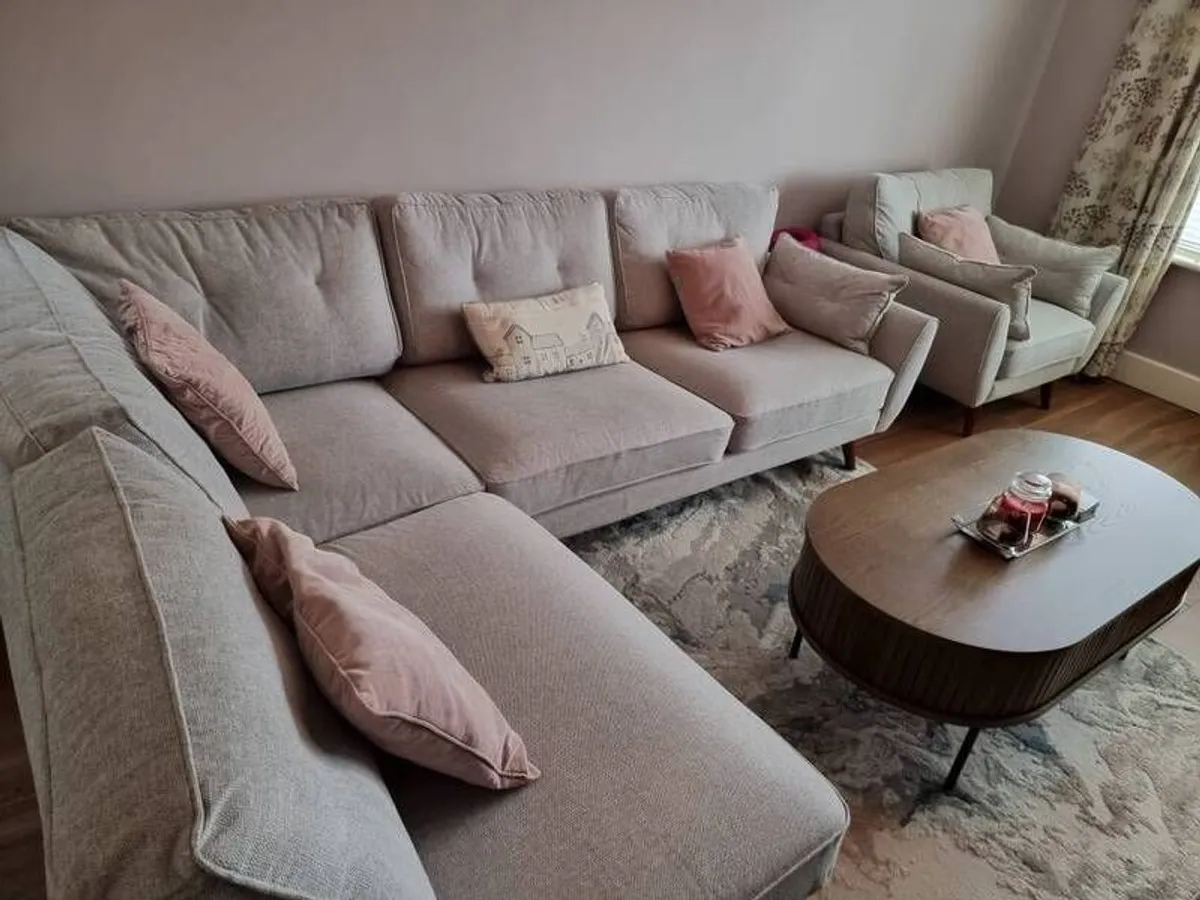 corner sofa and armchair - Image 2