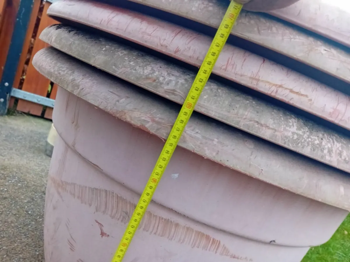 Large Terracotta Bell Plastic Plant pots - Image 3