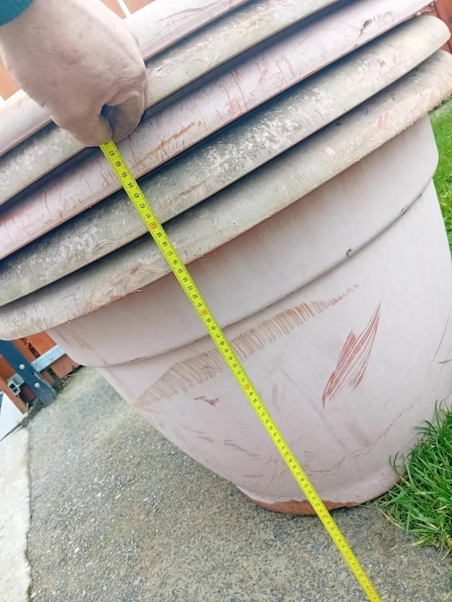 Large Terracotta Bell Plastic Plant pots - Image 4