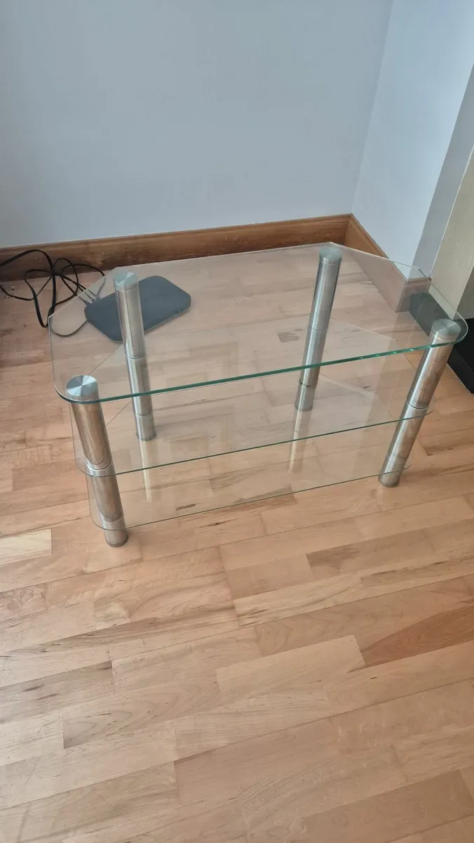 Glass TV stand  Douglas Cork FOC - Image 2