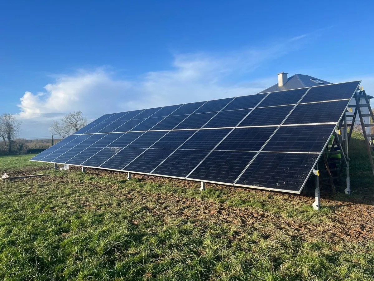 Broken Solar PV Panels