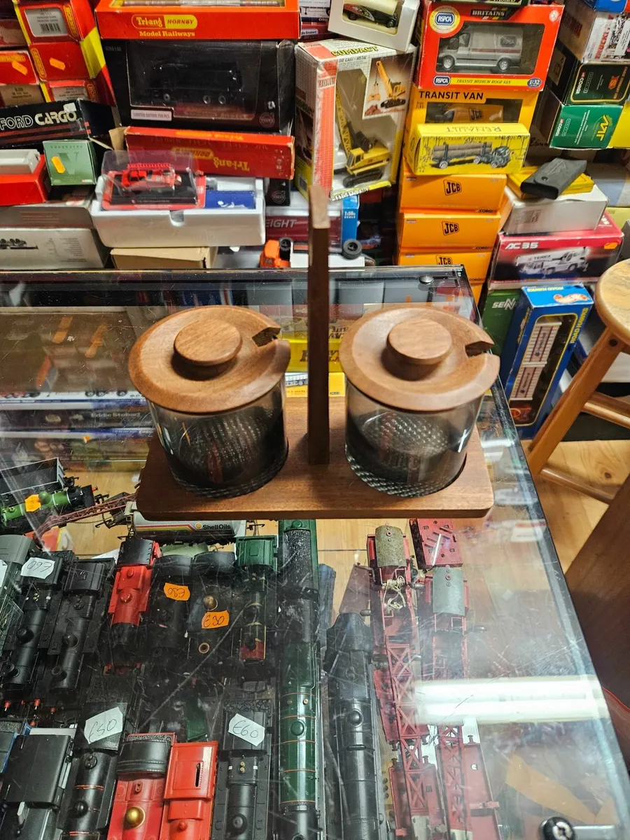 Vintage Retro 1960's Danish Teak Condiments - Image 1