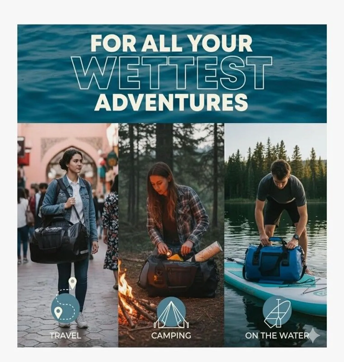 Waterproof Drybags 55L Backpack 70Litre Duffel - Image 2