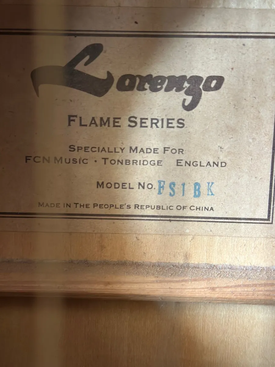 Lorenzo flame series acoustic guitar - Image 3