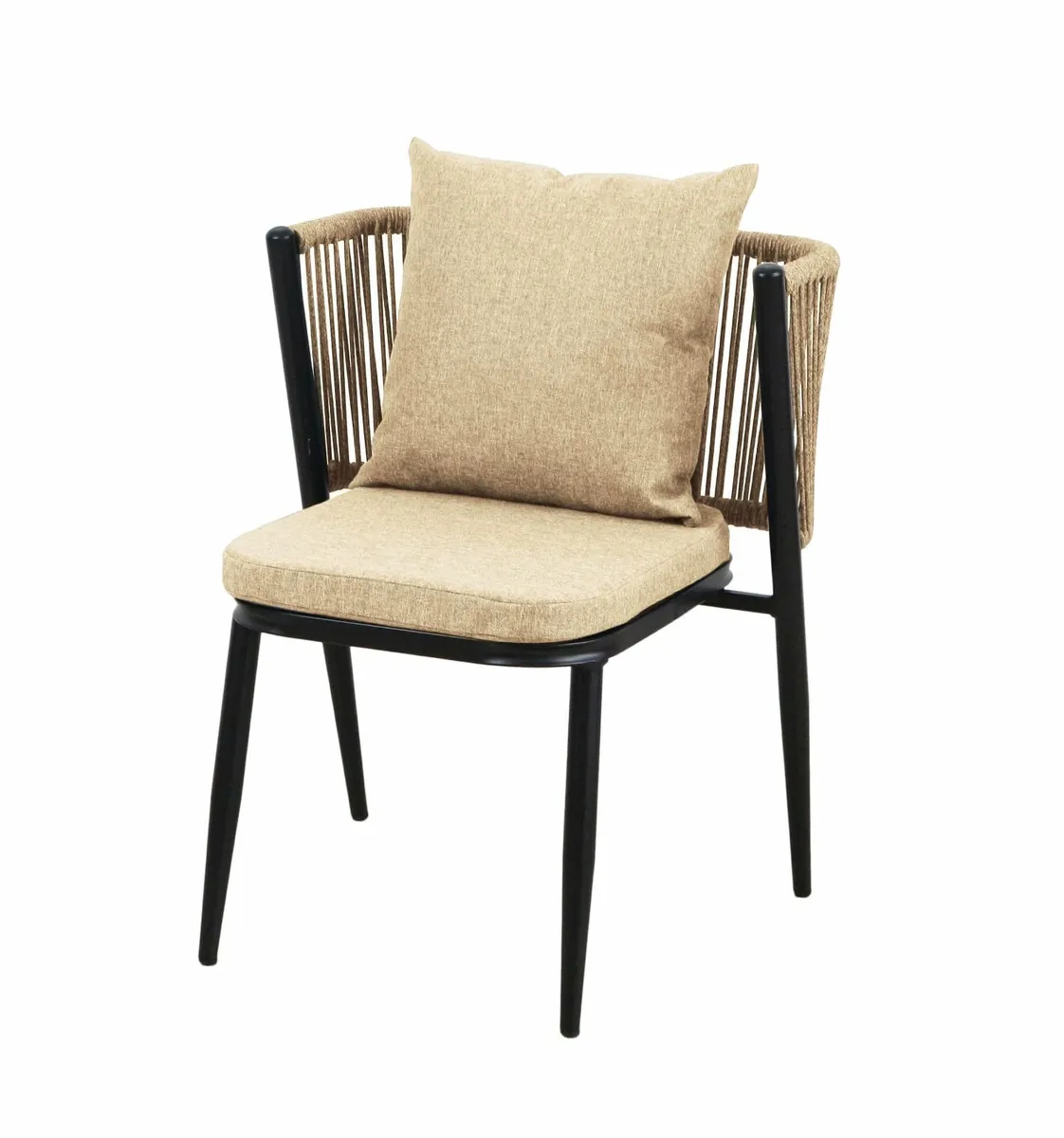 Patio Set – Beige Outdoor Table + 2 Chairs - Image 4