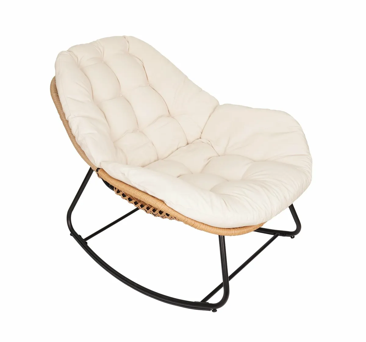 Natural Rattan Rocking Chair - Image 3