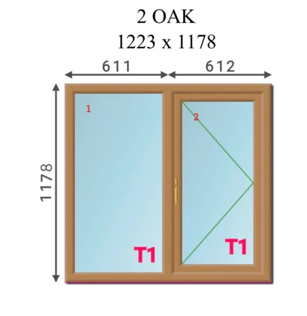 PVC TRIPLE GLAZED WINDOW - Image 1