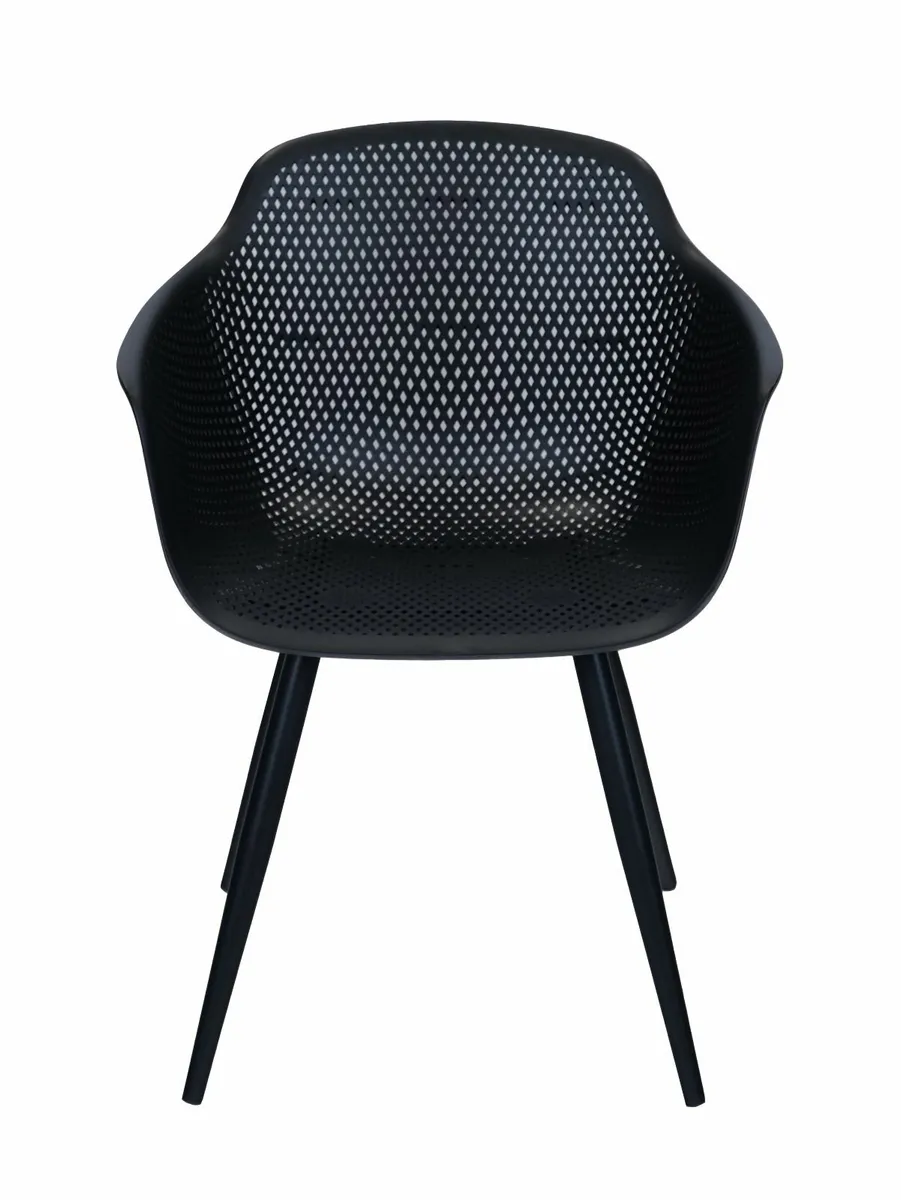 Terrace Chair Black Polypropylene Armchair - Image 4