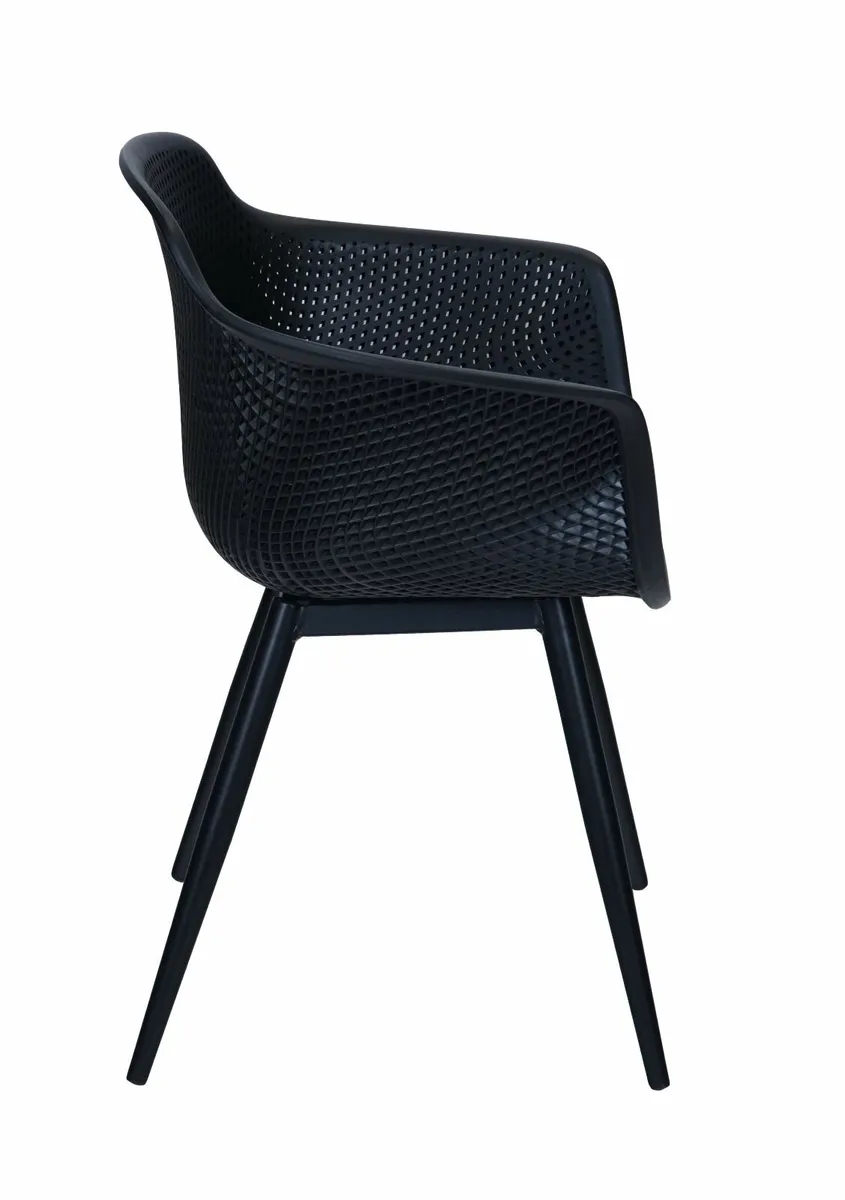 Terrace Chair Black Polypropylene Armchair - Image 2