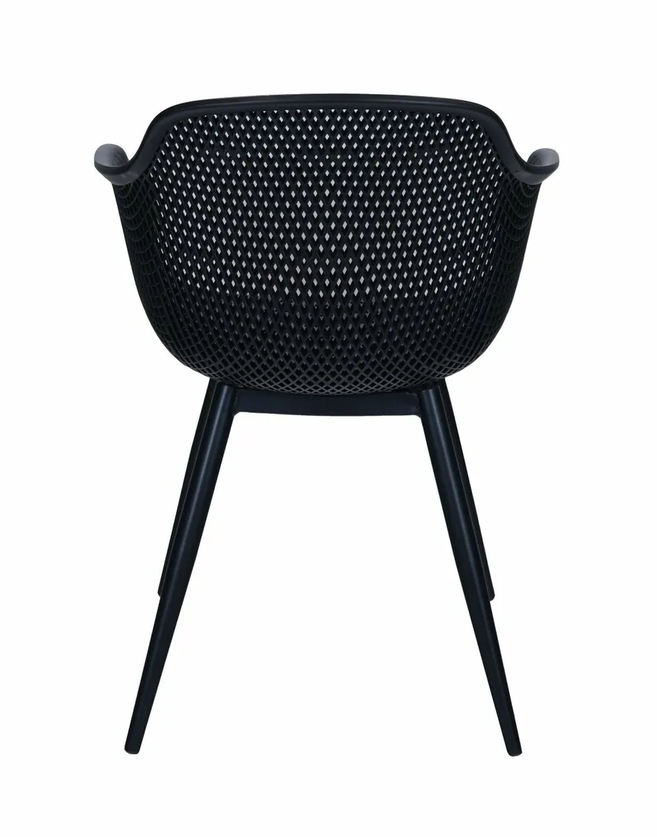 Terrace Chair Black Polypropylene Armchair - Image 3