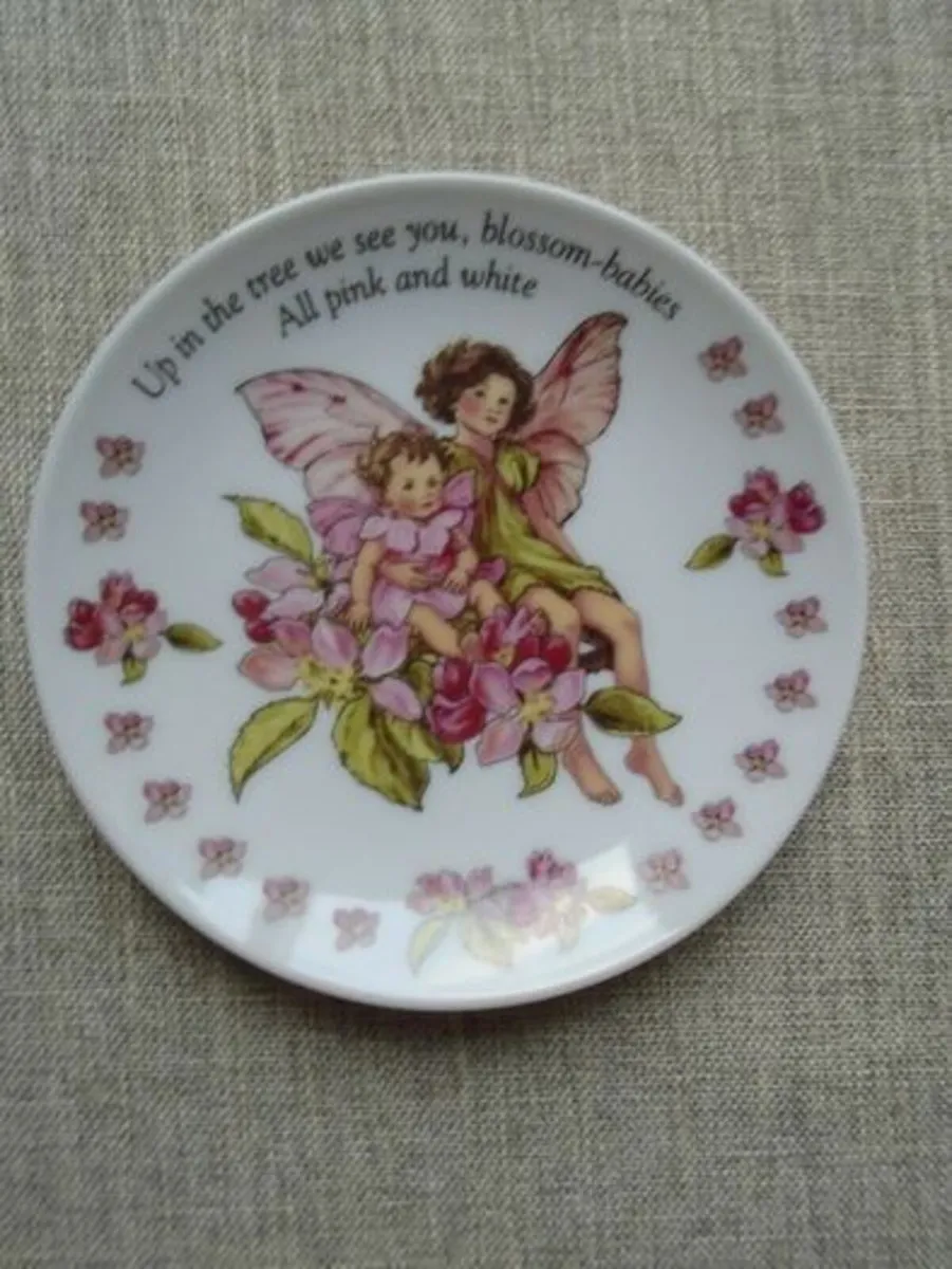 Flower fairy plate, Ornaments. Home decor, Gift - Image 1