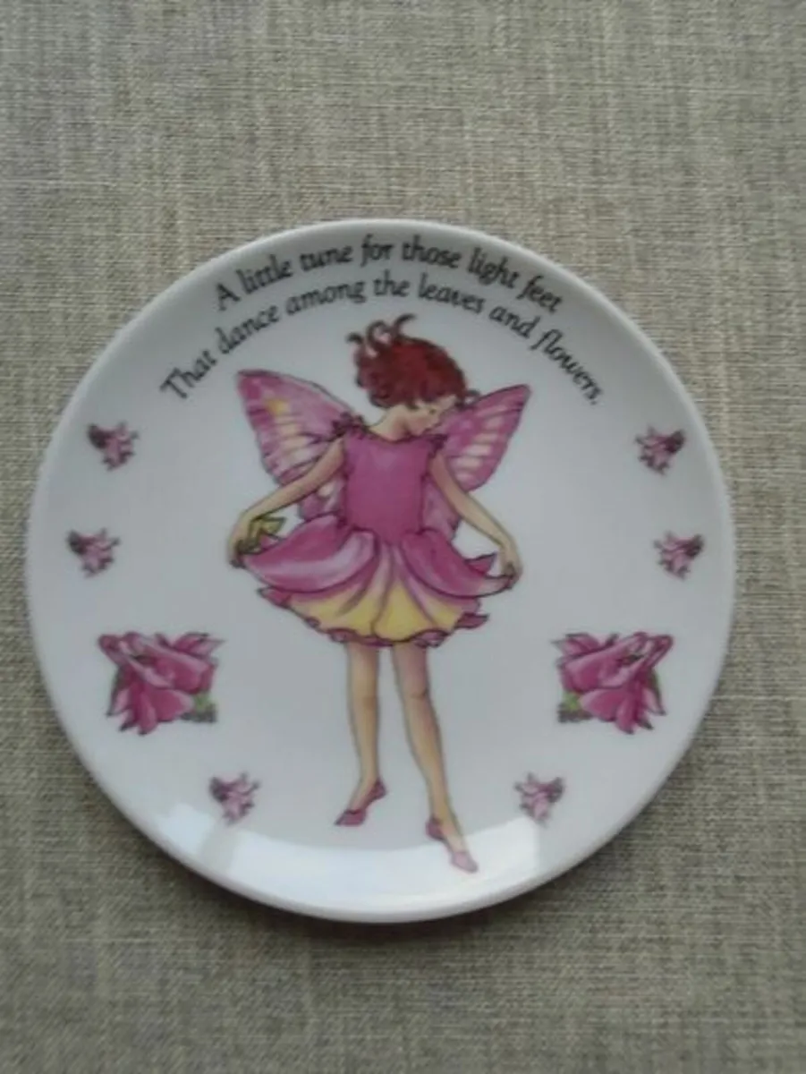 Flower fairy plate, Ornament, Gift - Image 1