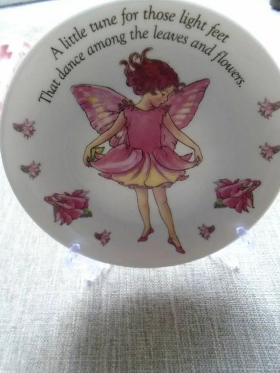 Flower fairy plate, Ornament, Gift - Image 3