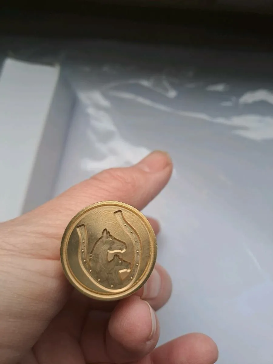 Wax Seal Stamp – Horse & Horseshoe Design - Image 1