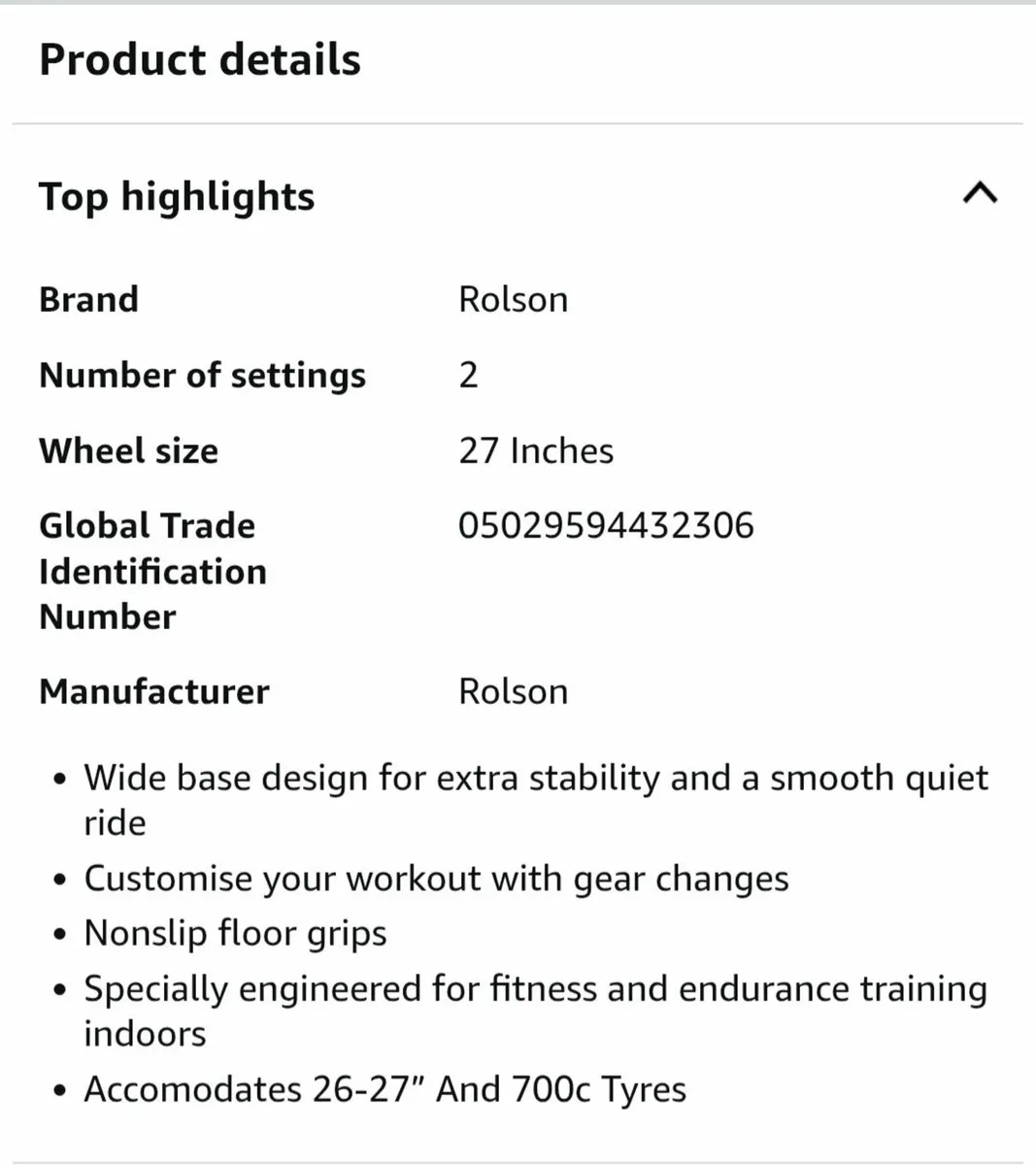 Rolson indoor Bike trainer - Image 2