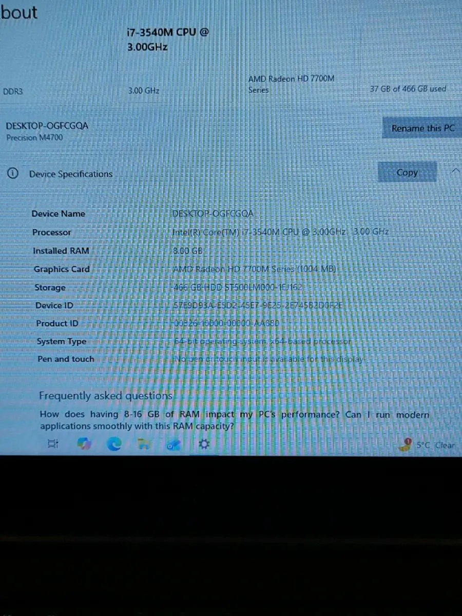 Dell Precision M4700 - Image 3