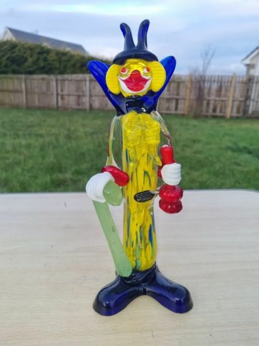 Murano glass clown figurine - Image 1