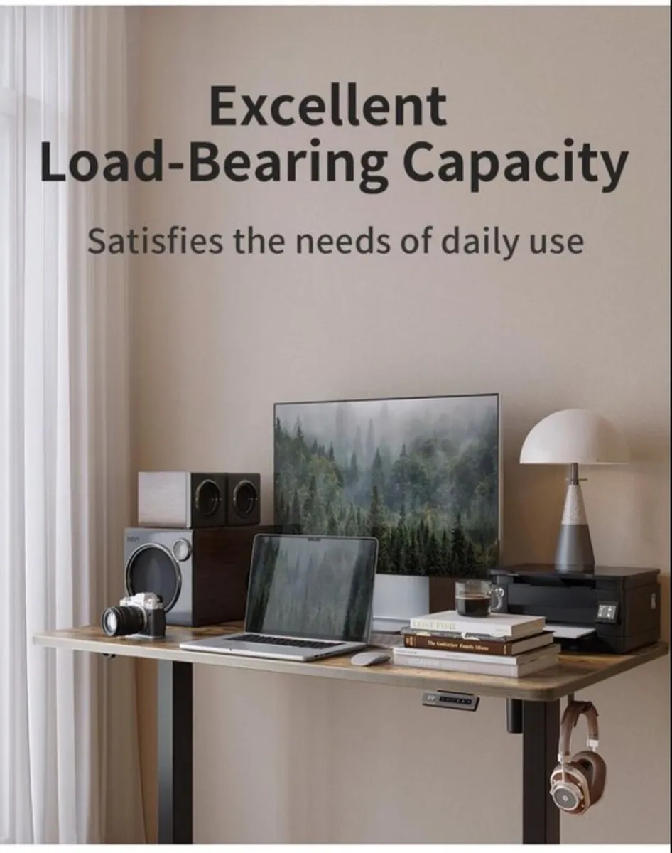 Electric Height Adjustable Standing Desk, 60x100cm - Image 3