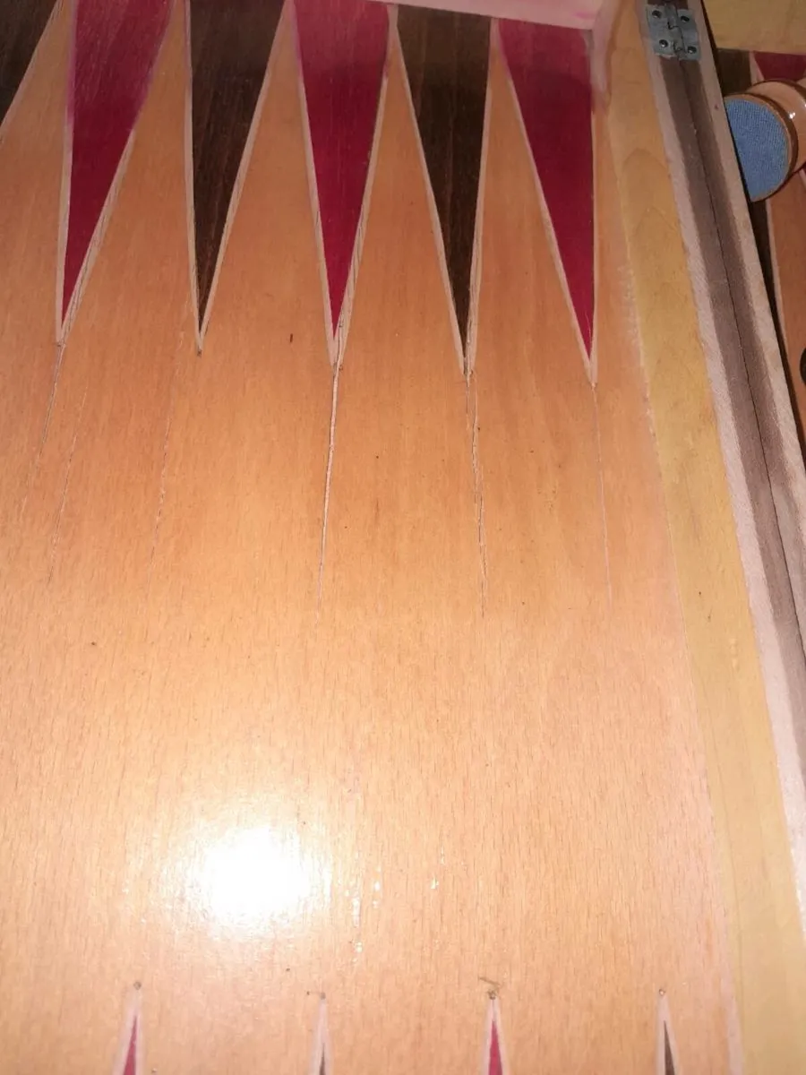 Large vintage wooden chess set - Image 3