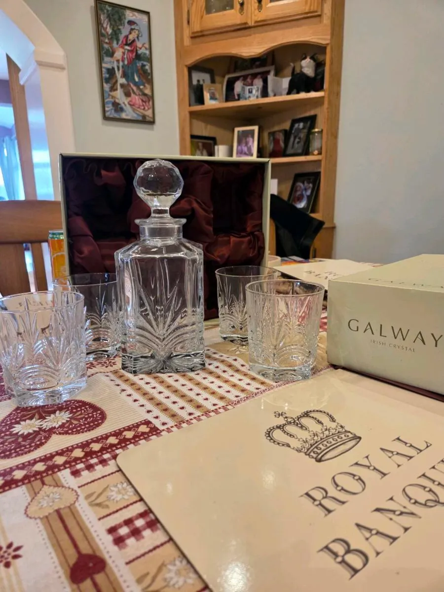 Galway Crystal Set of 4 Kells Whisky Tumblers - Image 1