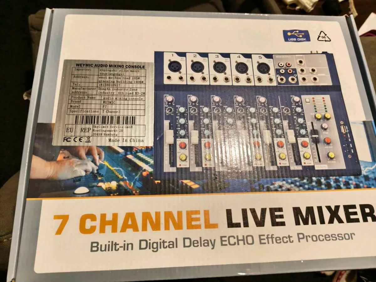 Live mixer
 - 7 Channels
 - Bluetooth capability - Image 1