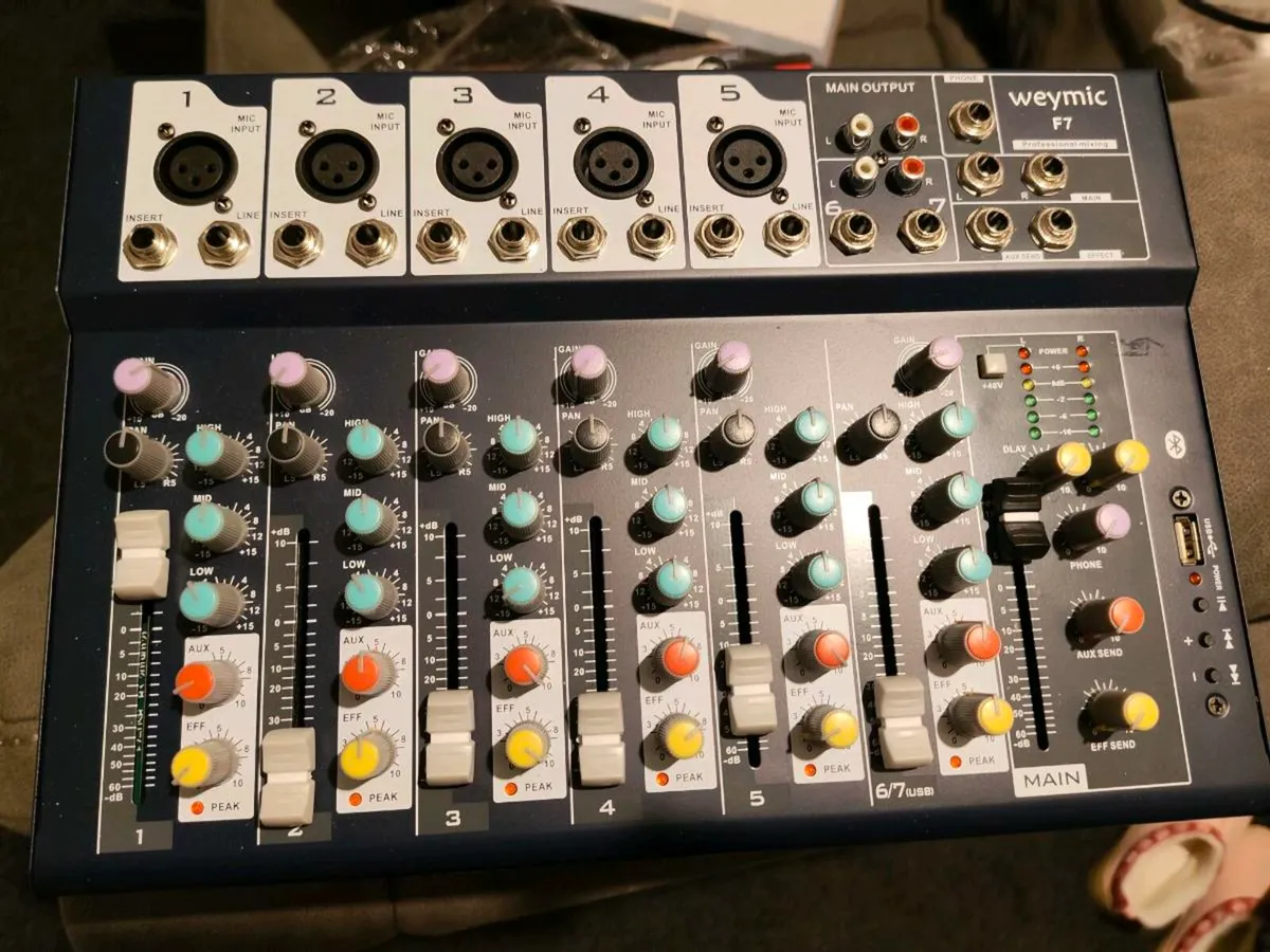 Live mixer
 - 7 Channels
 - Bluetooth capability - Image 2