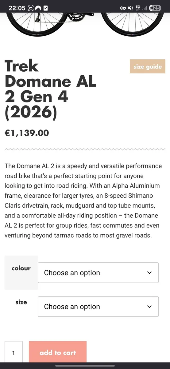 Trek Domane AL 2 Bicycle Disc Road Bike - Image 3