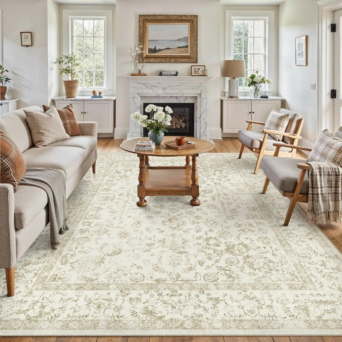Rugs Living Room 200x300 cm Large Vintage - Image 1
