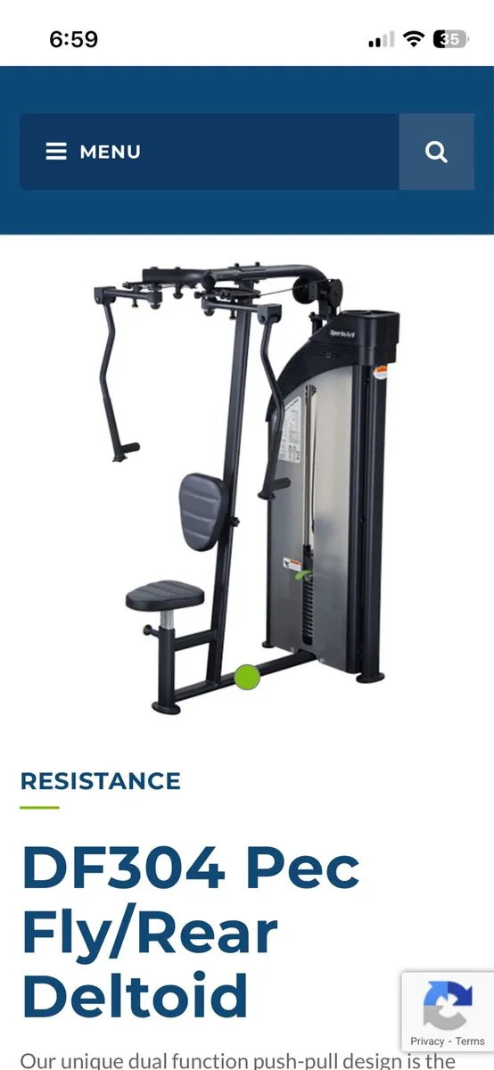 SportsArt pec deck / rear deltoid machine - Image 2