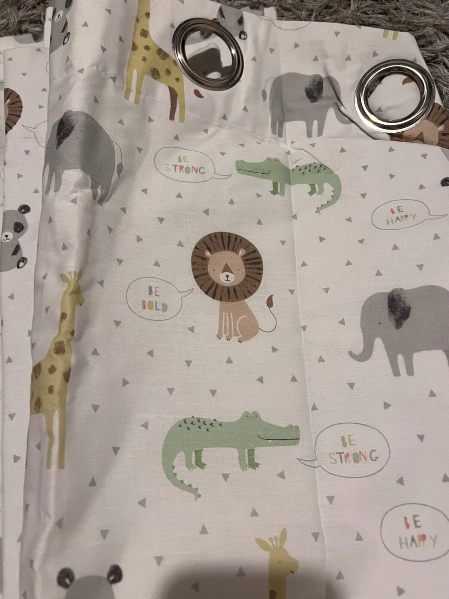 Catherine Lansfield Animal Curtains - Image 1