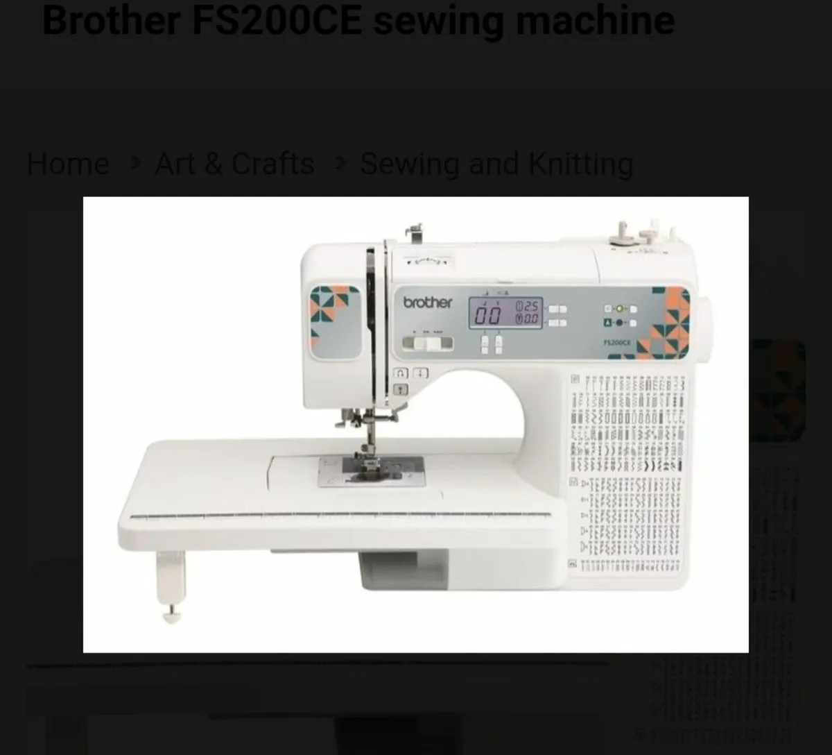 Brother FS200CE sewing machine - Image 4