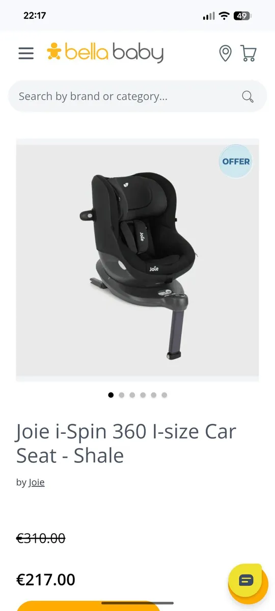 Joie i-spin 360 car seat - Image 3
