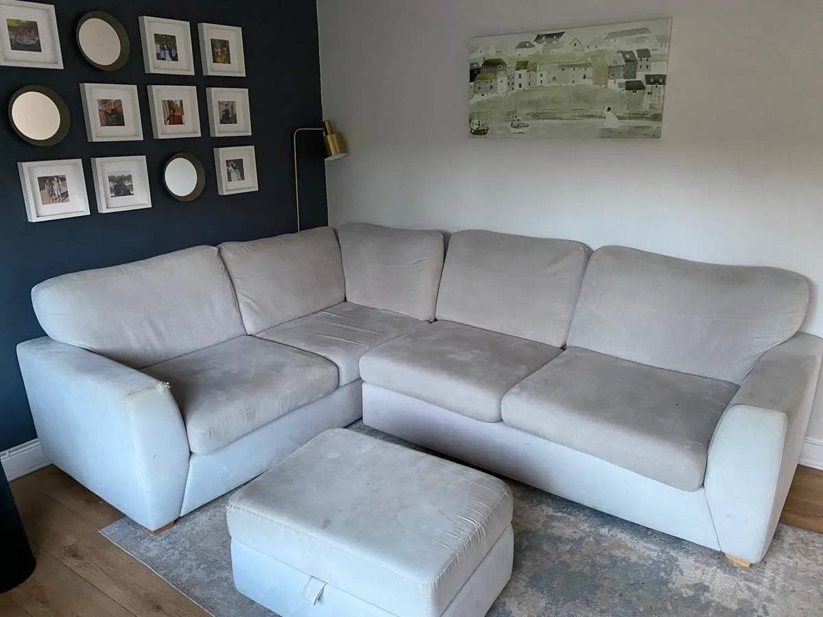 Corner Sofa and Footrest - Image 1