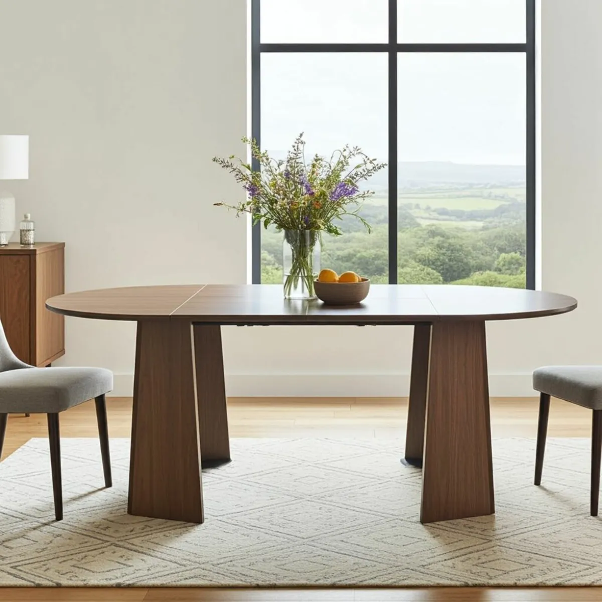 Sterling Extendable Round Dining Table 100-140-180 - Image 2