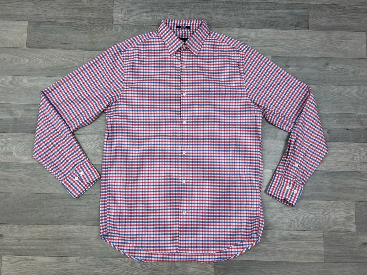 Gant Tech Prep Button Down Check Shirt Mens M/L - Image 1