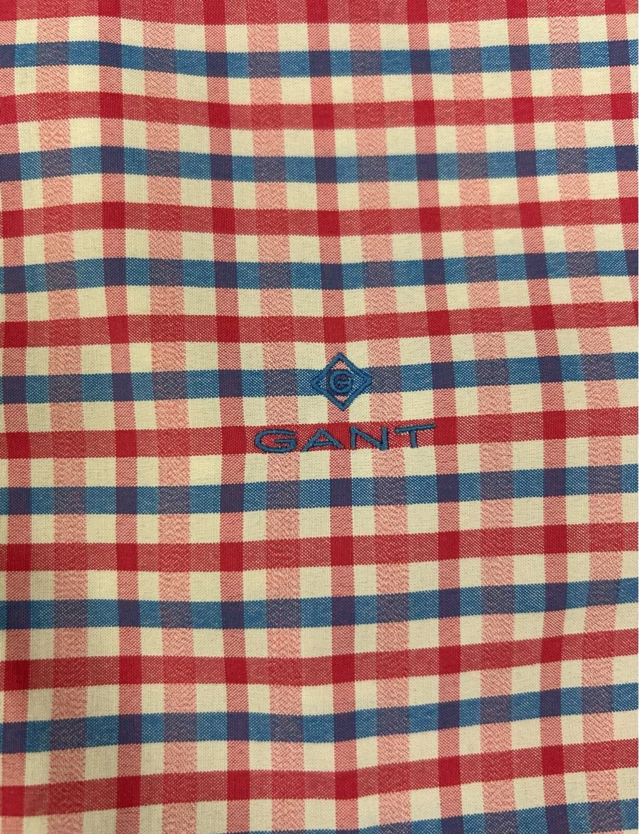 Gant Tech Prep Button Down Check Shirt Mens M/L - Image 3