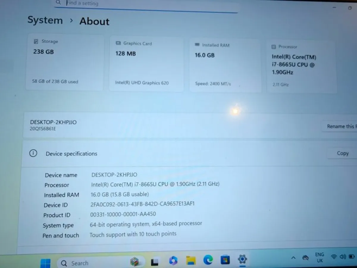Great Lenovo ThinkPad X390 Touchscreen Laptop - Image 2