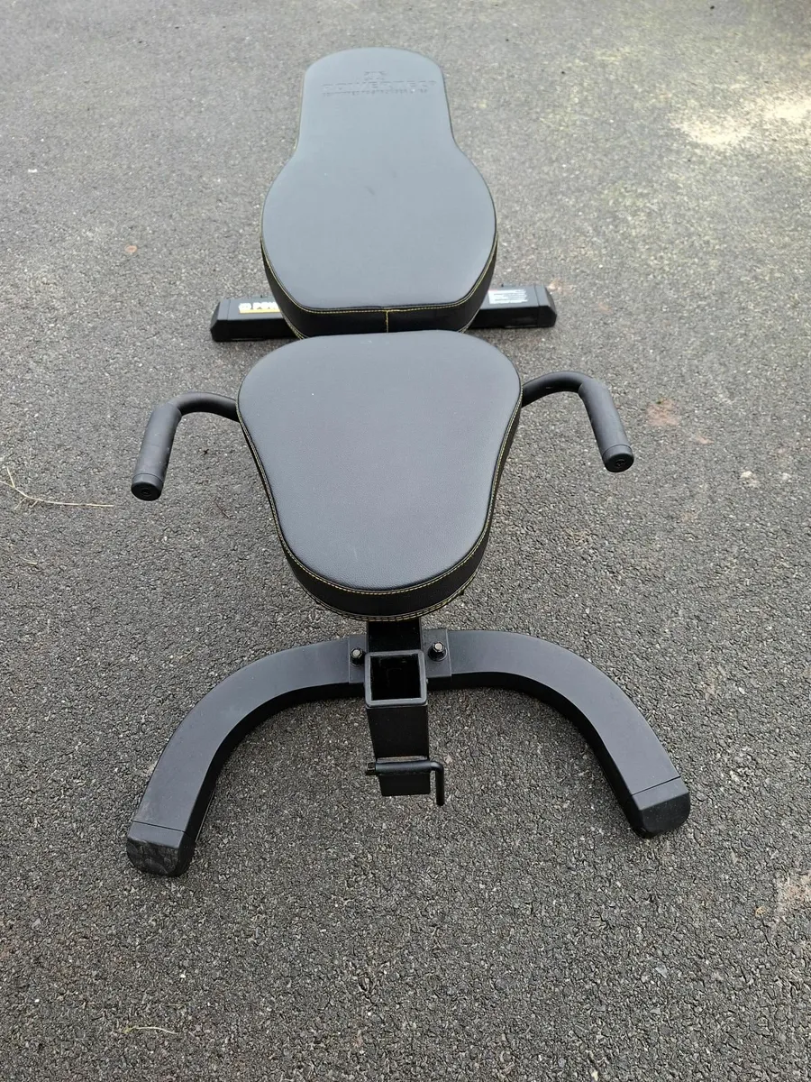 powertec weights bench and accessories - Image 1