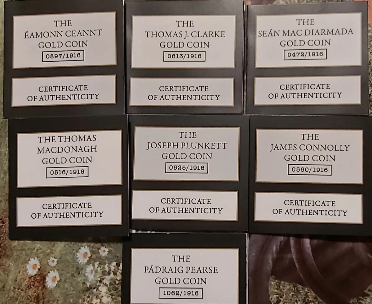 Seven signatories gold coin set - Image 2