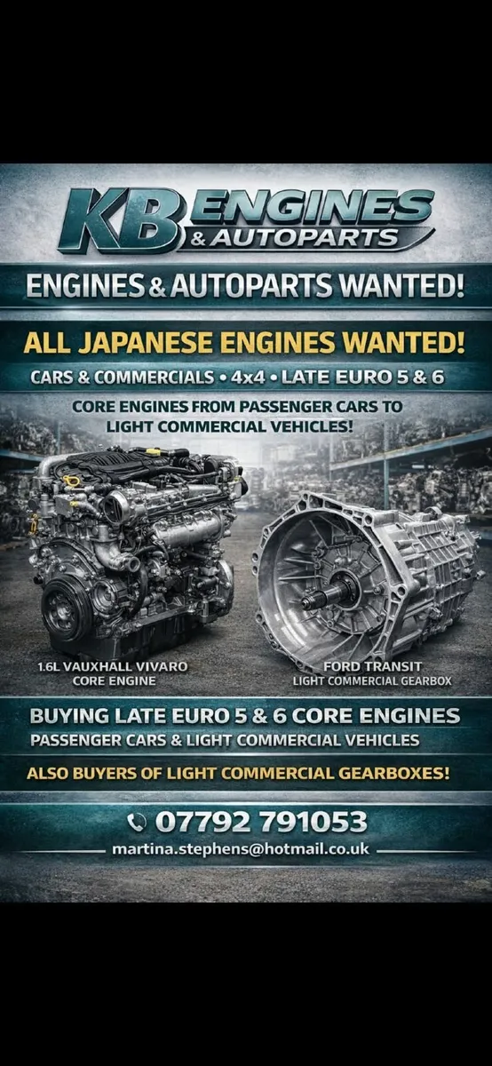 WANTED.........Non running engines