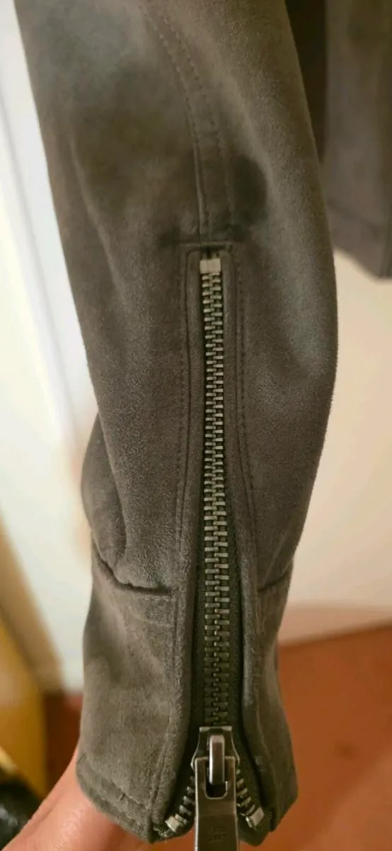 Mens Faux Leather Biker Jacket - Image 4