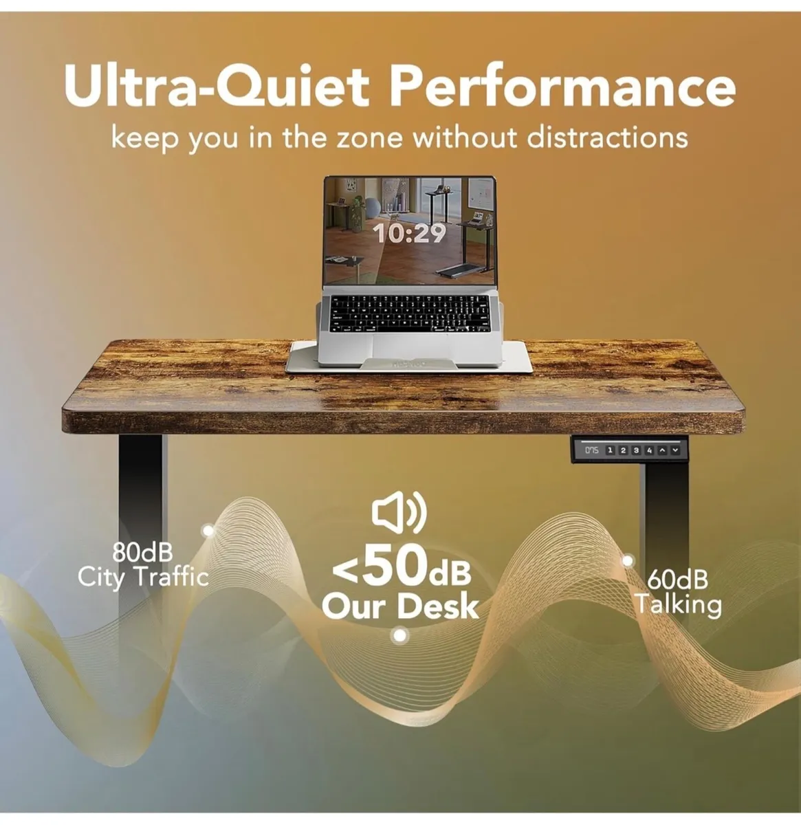 80 cm Electric Standing Desk Adjustable Height - Image 4