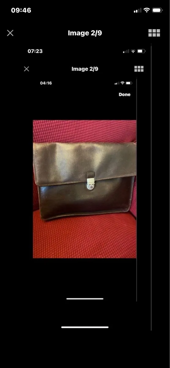 Vintage Leather Picard Laptop / Document Bag - Image 2