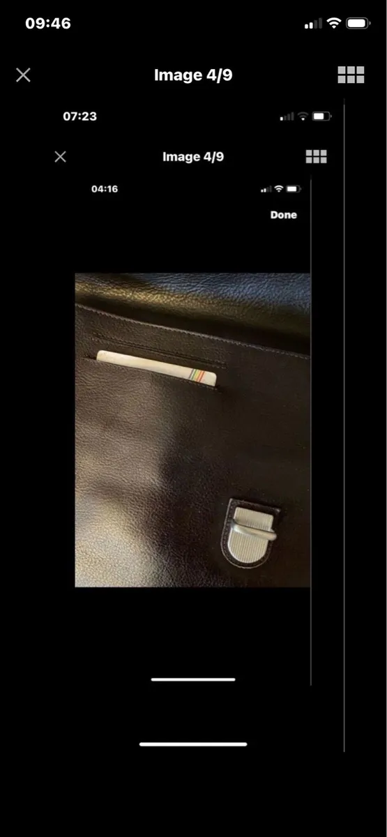 Vintage Leather Picard Laptop / Document Bag - Image 4