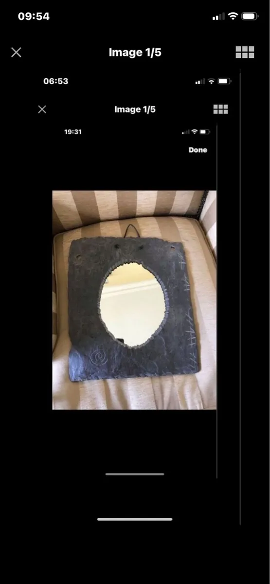 Kerry Slate Mirror(400 mil yr old slate) - Image 1