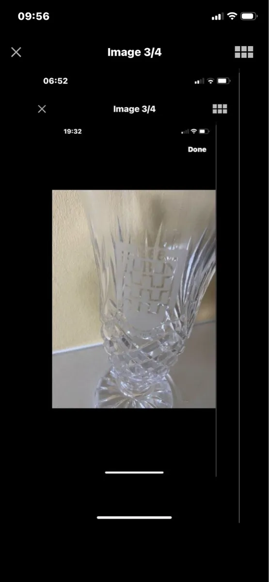 Rare Dublin Millennium Crystal Vase - Image 3